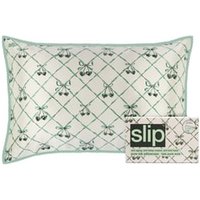 Slip Pure Silk Queen Pillowcase with Lace Trim - Wintergreen Kissen von Slip