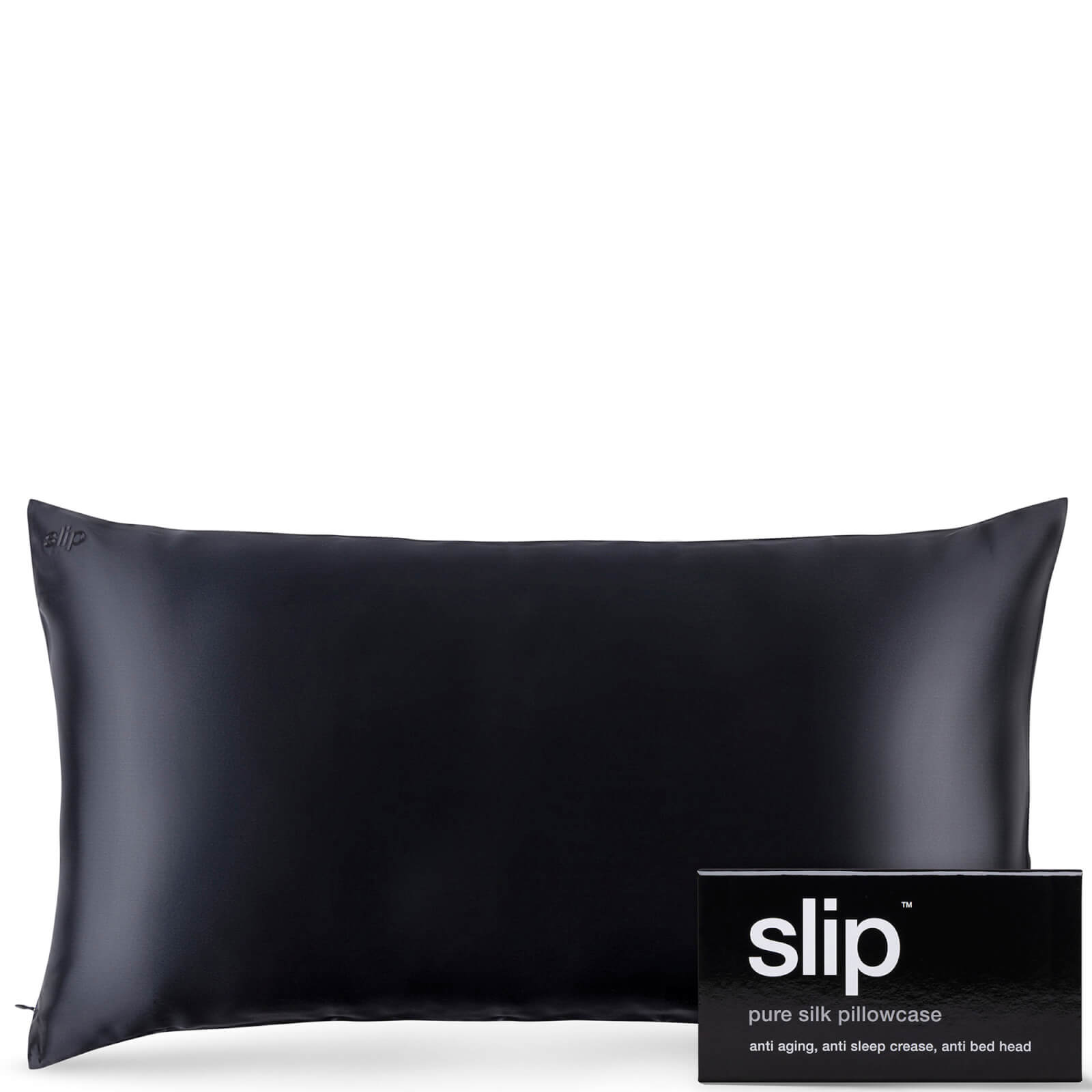 Slip Silk Pillowcase King (Verschiedene Farben) - Schwarz von Slip