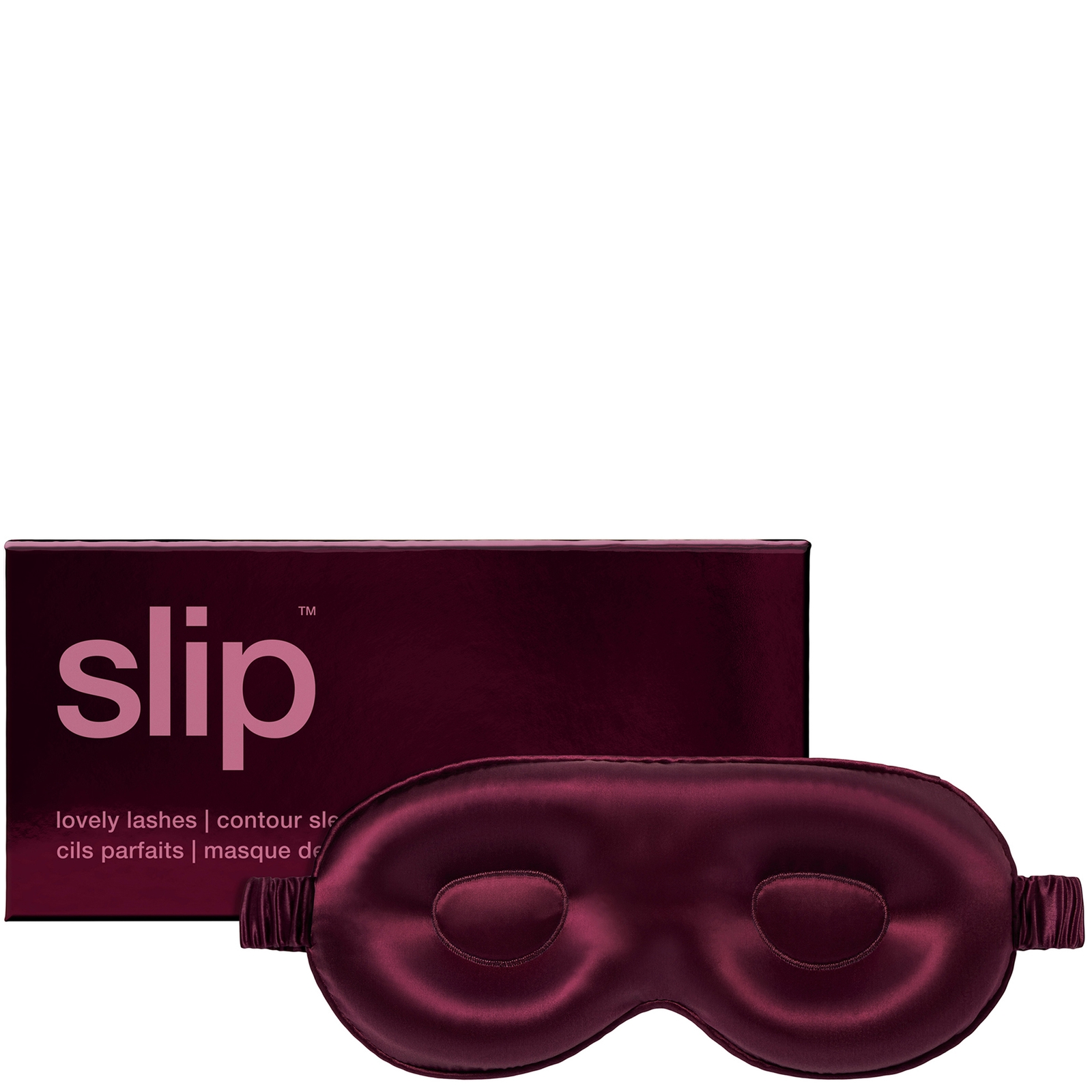 slip pure silk contour sleep mask - crimson von Slip