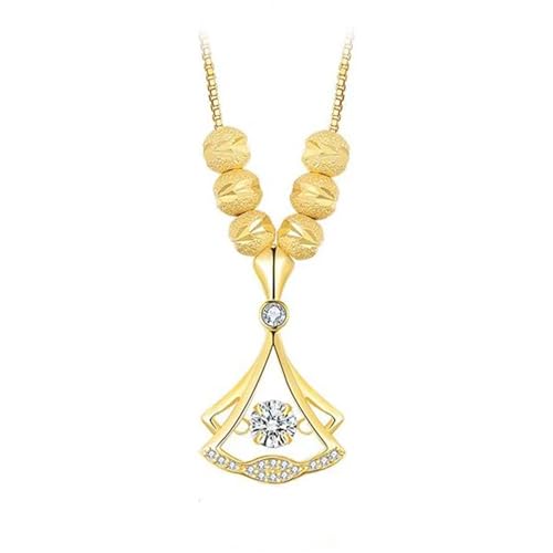 Gingko-Halskette mit Diamanten, 925er Sterlingsilber, 14 Karat vergoldet, einfache Ginkgo-Biloba-Blatt-Anhänger-Halskette, modische personalisierte Halskette, Schmuckgeschenk für Sie von Slipasikao