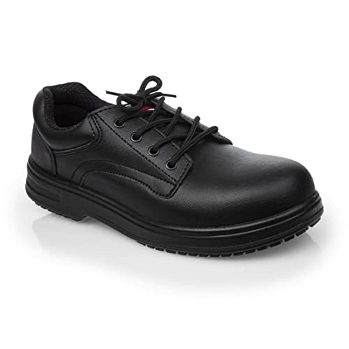 Slipbuster Footwear BB497-44 Basic Sicherheitsschuh mit Zehenkappe, SRC, Größe 44, schwarz von Slipbuster Footwear