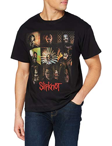 Crazydays Herren Blocks T-Shirt, Schwarz (Black), Small von Slipknot