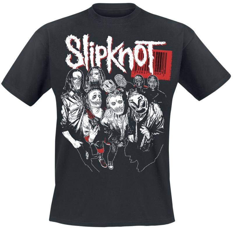 Slipknot Barcode Band T-Shirt schwarz in XXL von Slipknot