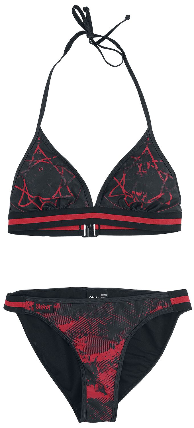 Slipknot Bikini-Set - EMP Signature Collection - XL bis XXL - für Damen - Größe XXL - schwarz/rot  - EMP exklusives Merchandise! von Slipknot