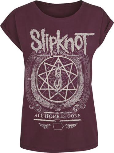 Slipknot Blurry Frauen T-Shirt rot XS 100% Baumwolle Band-Merch, Bands von Slipknot