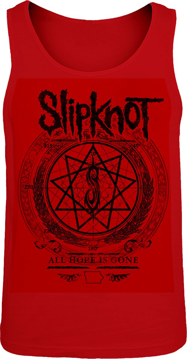 Slipknot Blurry Tank-Top rot in M von Slipknot
