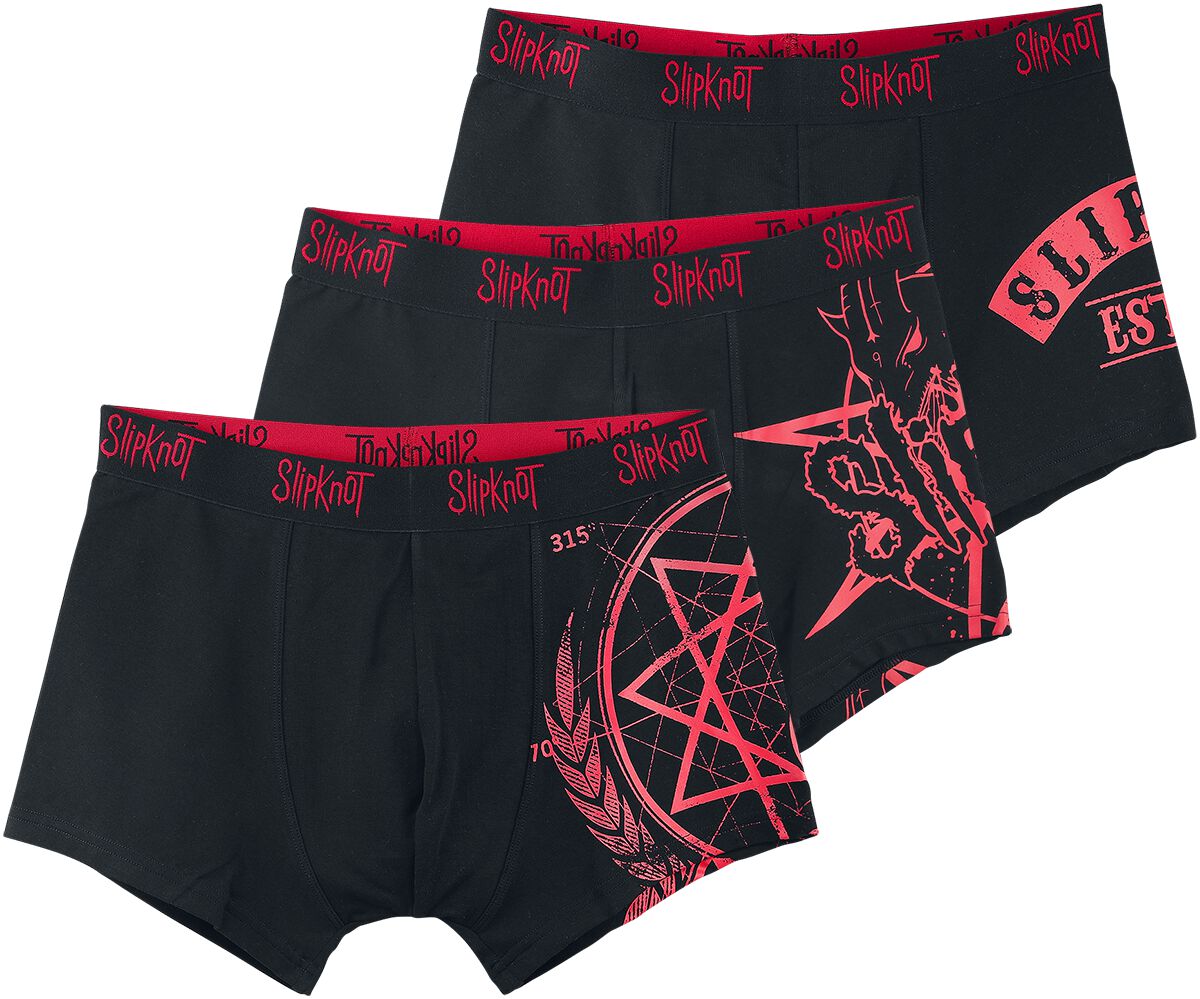 Slipknot Boxershort - EMP Signature Collection - S bis 3XL - für Männer - Größe 3XL - schwarz  - EMP exklusives Merchandise! von Slipknot