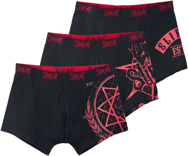 Slipknot Boxershort - EMP Signature Collection - S bis 3XL - für Männer - Größe S - schwarz  - EMP exklusives Merchandise! von Slipknot