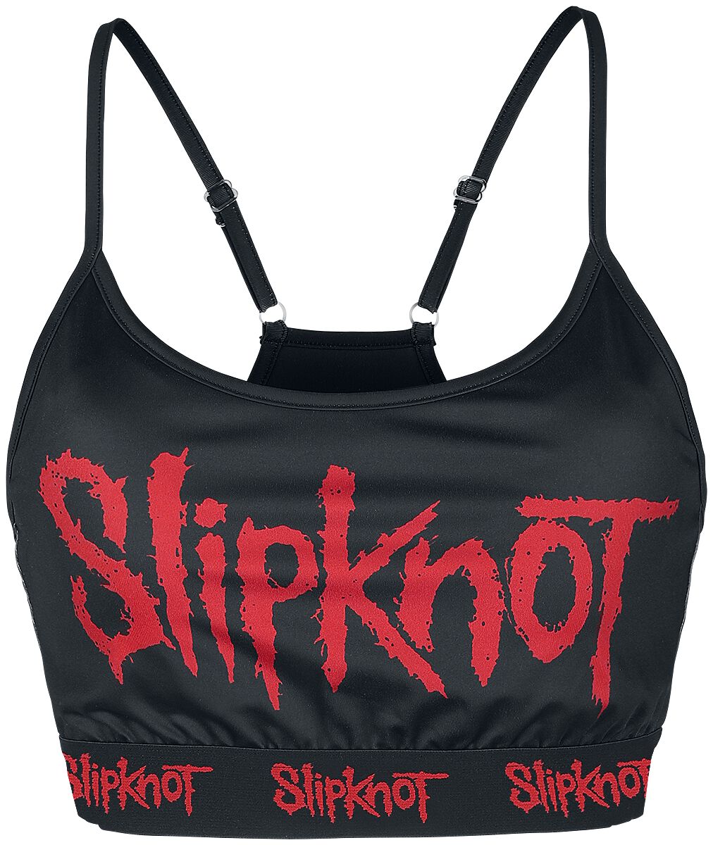 Slipknot Bustier - EMP Signature Collection - S bis XXL - für Damen - Größe S - schwarz/rot  - EMP exklusives Merchandise! von Slipknot