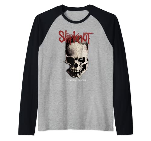Slipknot Damen Tribal Totenkopf auf der Rückseite Raglan Shirt Schwarz S EU Klein Crew Neck Raglanärmel Frühling 1 Count 0 Pockets Non-Stretchable von Slipknot