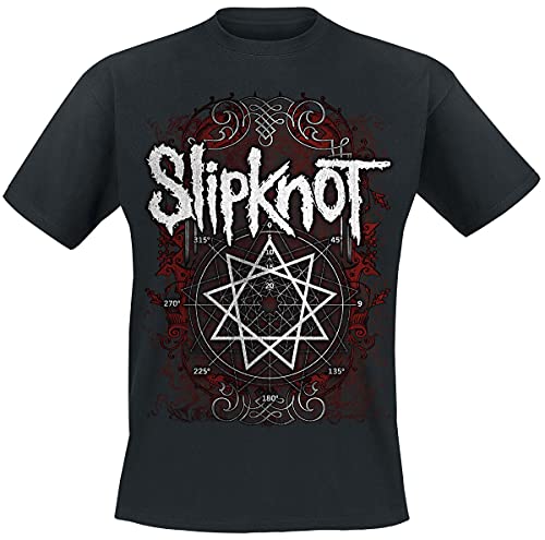 Slipknot Framed Flourishes Männer T-Shirt schwarz M 100% Baumwolle Band-Merch, Bands von Slipknot