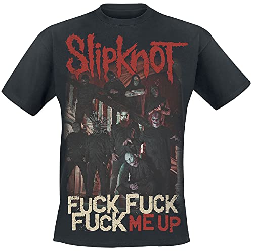 Slipknot Fuck Me Up Männer T-Shirt schwarz S 100% Baumwolle Band-Merch, Bands von Slipknot