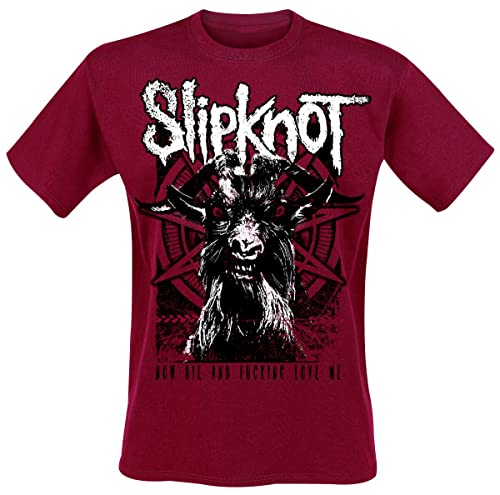 Slipknot Goat Männer T-Shirt rot M 100% Baumwolle Band-Merch, Bands Slipknot Goat Männer T-Shirt rot M 100% Baumwolle Band-Merch, Bands von Slipknot