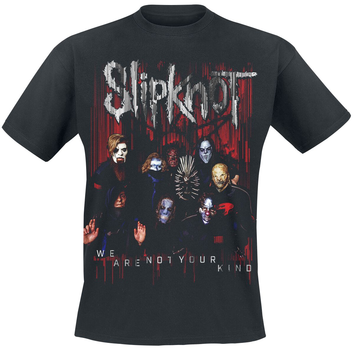 Slipknot Group Photo T-Shirt schwarz in S von Slipknot