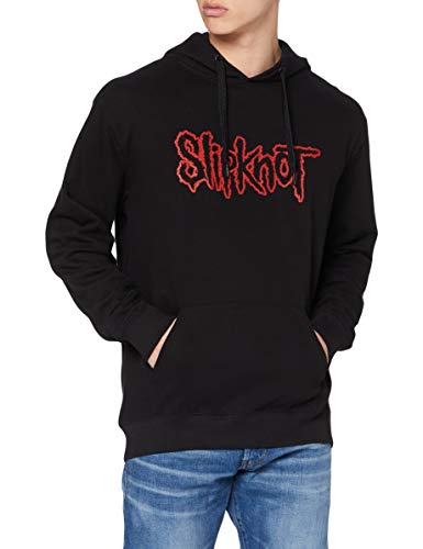 Slipknot Herren Umstands Sport Hoodie Logo, Schwarz (Black), L von Slipknot