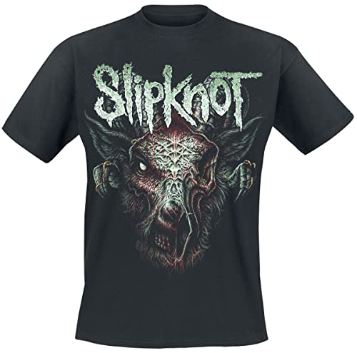 Slipknot Infected Goat Männer T-Shirt schwarz L 100% Baumwolle Band-Merch, Bands von Slipknot