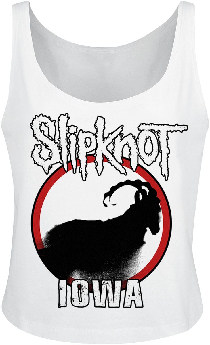 Slipknot Iowa Goat Silhouette Tank-Top weiß in L von Slipknot