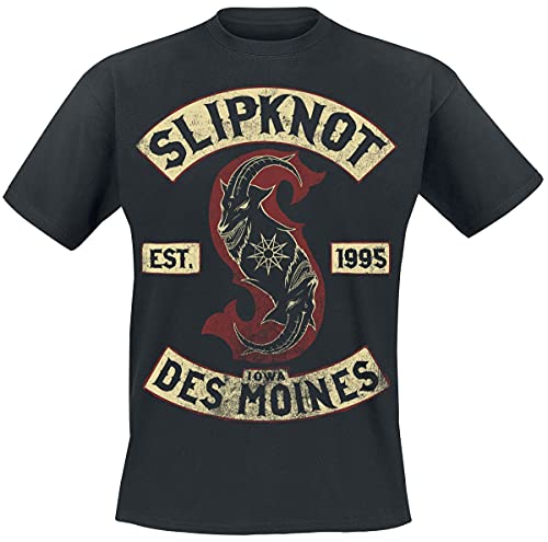 Slipknot Iowa des Moines Männer T-Shirt schwarz XXL 100% Baumwolle Band-Merch, Bands von Slipknot