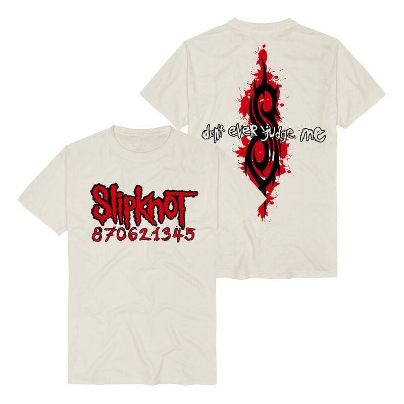 Slipknot Judge Numbers T-Shirt natur in 3XL von Slipknot