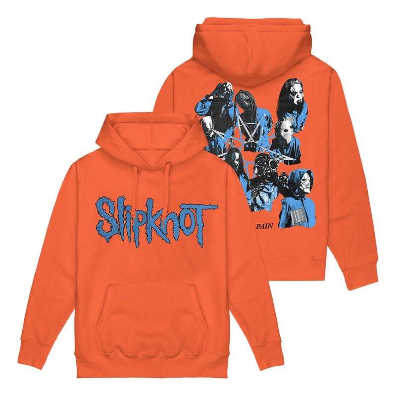 Slipknot Kapuzenpullover - Here Comes The Pain - S bis 3XL - für Männer - Größe M - orange  - Lizenziertes Merchandise! von Slipknot