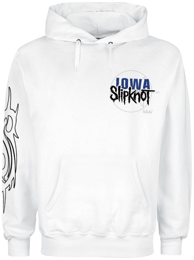 Slipknot Kapuzenpullover - Iowa Goat Cover - S bis XXL - für Männer - Größe M - weiß  - Lizenziertes Merchandise! von Slipknot