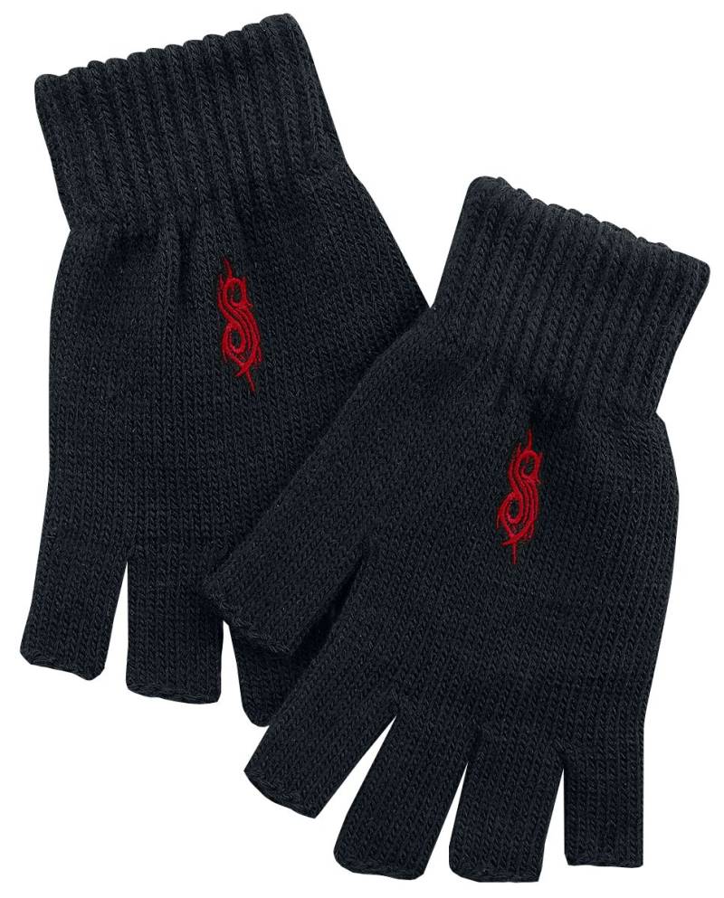 Slipknot Kurzfingerhandschuhe - Tribal S - schwarz  - Lizenziertes Merchandise! von Slipknot