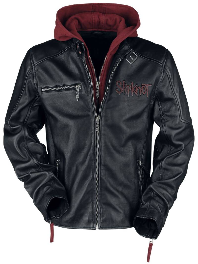 Slipknot Lederjacke - EMP Signature Collection - S bis 3XL - für Männer - Größe XL - schwarz/rot  - EMP exklusives Merchandise! von Slipknot