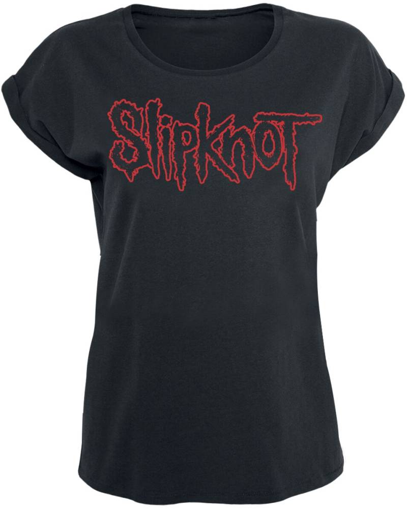 Slipknot Logo T-Shirt schwarz in M von Slipknot