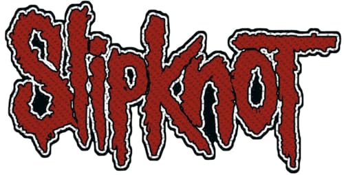 Slipknot Logo Unisex Patch rot/schwarz 100% Polyester Undefiniert Band-Merch, Bands von Slipknot