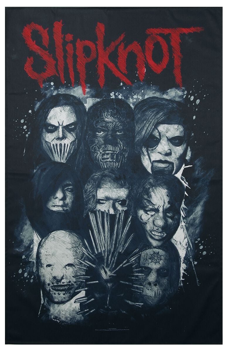 Slipknot Masks Flagge multicolor Slipknot Masks Flagge multicolor von Slipknot
