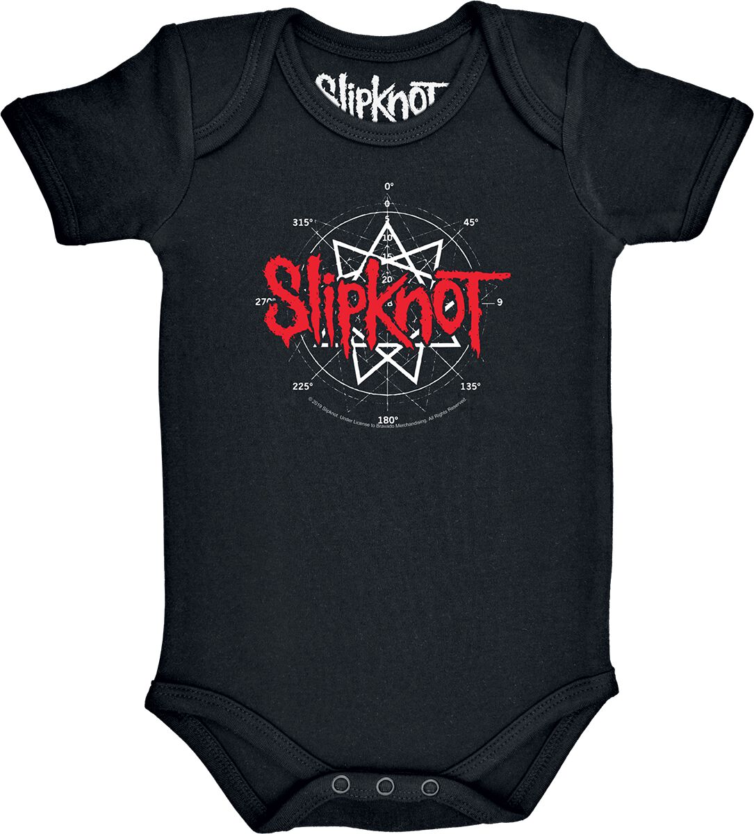 Slipknot Metal-Kids - Star Symbol Body schwarz in 80/86 von Slipknot