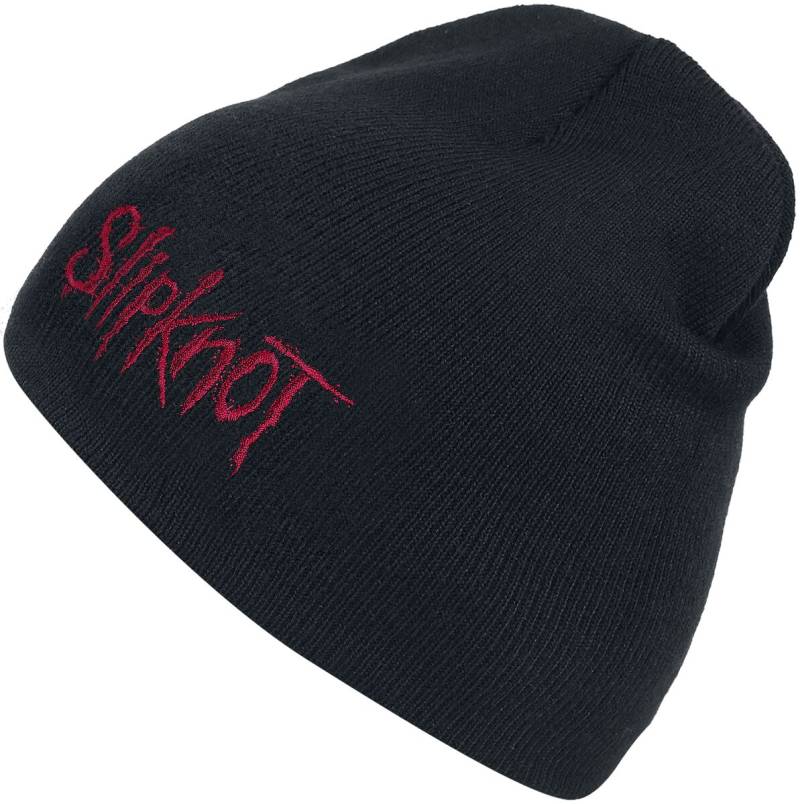 Slipknot Mütze - Logo - schwarz  - Lizenziertes Merchandise! von Slipknot