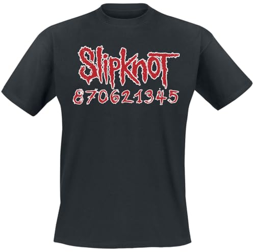 Slipknot Numbers Männer T-Shirt schwarz XL 100% Baumwolle Band-Merch, Bands von Slipknot