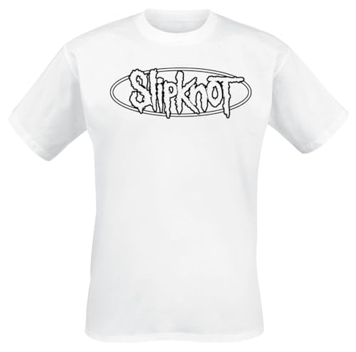 Slipknot Numbers Männer T-Shirt weiß XL 100% Baumwolle Band-Merch, Bands von Slipknot