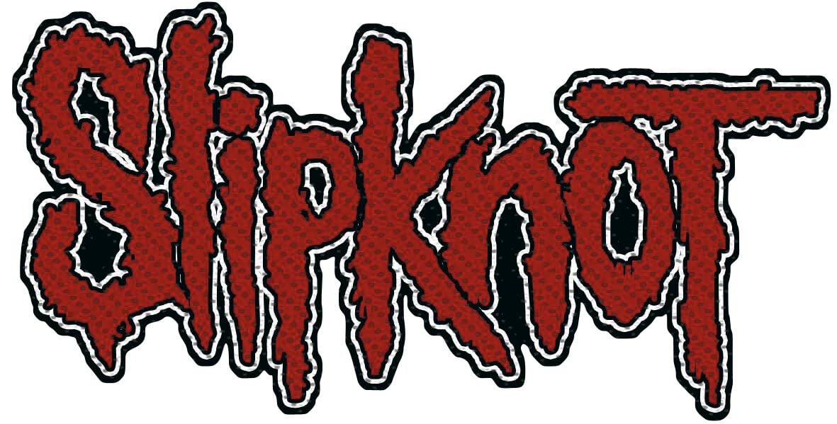 Slipknot Patch - Slipknot Logo - rot/schwarz  - Lizenziertes Merchandise! von Slipknot