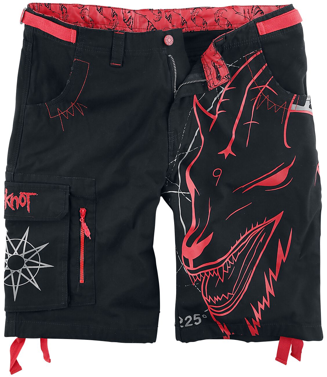 Slipknot Short - EMP Signature Collection - M bis 3XL - für Männer - Größe 3XL - schwarz/rot  - EMP exklusives Merchandise! von Slipknot