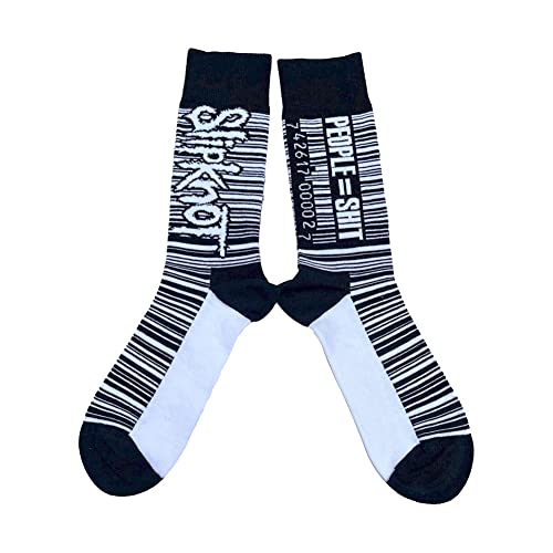 Slipknot Socken Barcode Band Logo Nue offiziell Herren Schwarz (UK SIZE 7.5 - von Slipknot