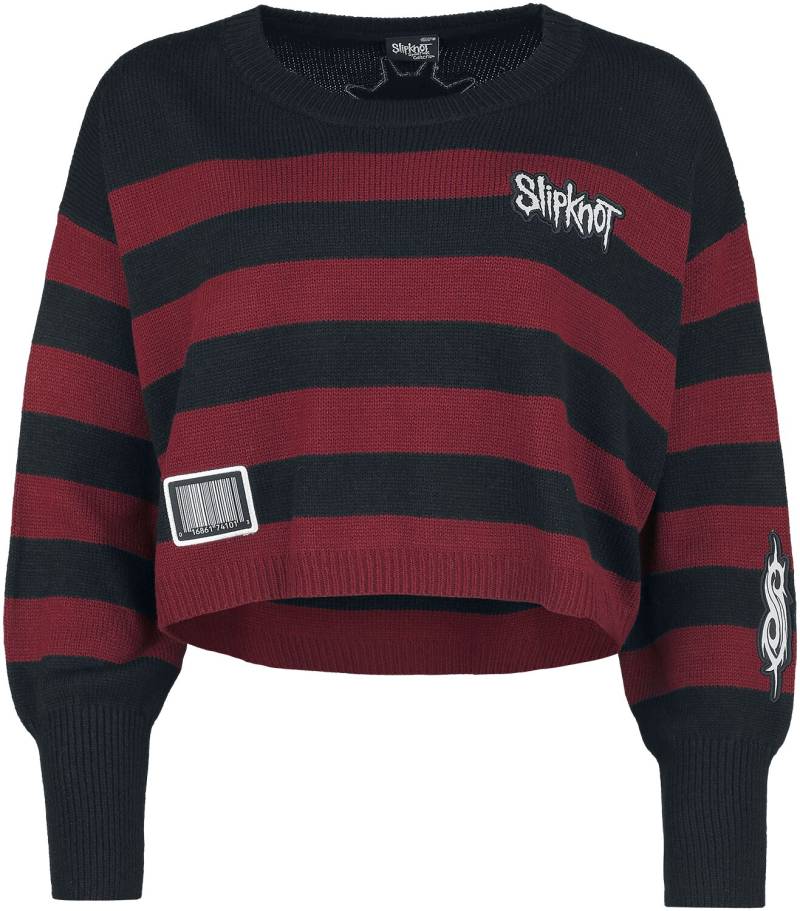 Slipknot Strickpullover - EMP Signature Collection - S bis XXL - für Damen - Größe L - schwarz/dunkelrot  - EMP exklusives Merchandise! von Slipknot