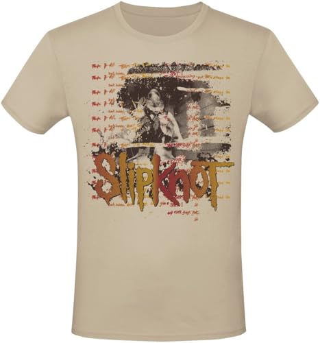 Slipknot Surfacing Männer T-Shirt Sand XXL 100% Baumwolle Band-Merch, Bands von Slipknot