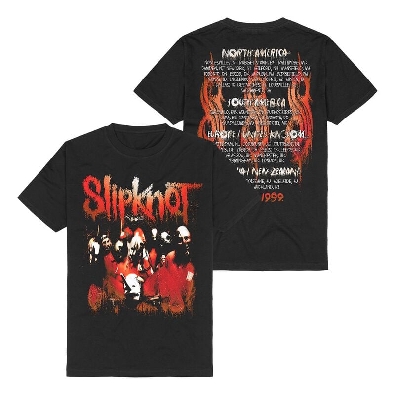 Slipknot T-Shirt - 25th Anniversary Tour - S bis 5XL - für Männer - Größe 4XL - schwarz  - Lizenziertes Merchandise! von Slipknot