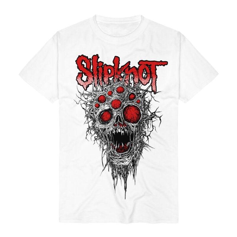 Slipknot T-Shirt - 9 Eye Monster - S bis 3XL - für Männer - Größe L - weiß  - Lizenziertes Merchandise! von Slipknot