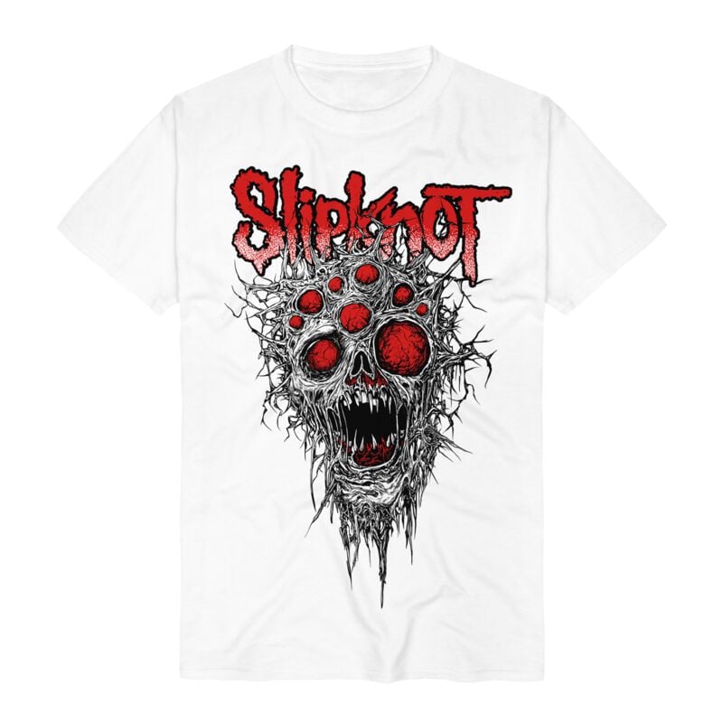 Slipknot T-Shirt - 9 Eye Monster - S bis 3XL - für Männer - Größe XL - weiß - Lizenziertes Merchandise! Slipknot T-Shirt - 9 Eye Monster - S bis 3XL - für Männer - Größe XL - weiß - Lizenziertes Merchandise! von Slipknot