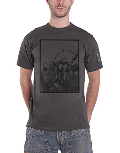 Slipknot T Shirt Amusement Park Band Logo Nue offiziell Herren Charcoal Grau S von Slipknot