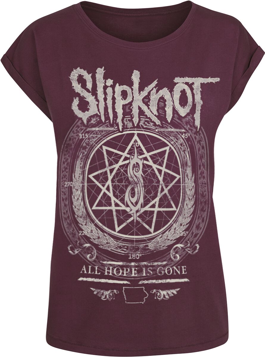 Slipknot T-Shirt - Blurry - L - für Damen - Größe L - rot  - Lizenziertes Merchandise! von Slipknot