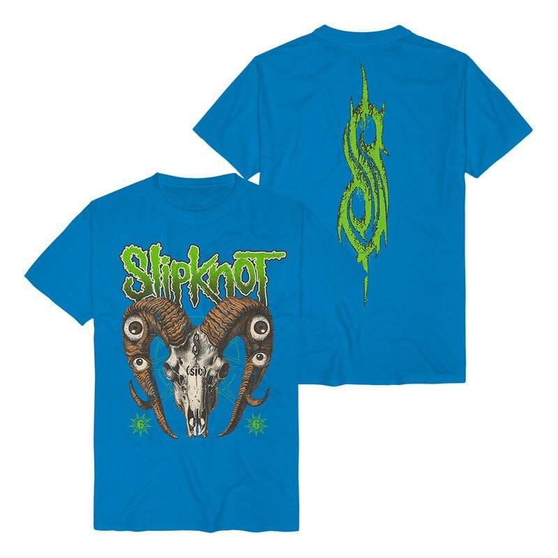 Slipknot T-Shirt - Eyed Goat - S bis 3XL - für Männer - Größe XL - blau  - Lizenziertes Merchandise! von Slipknot