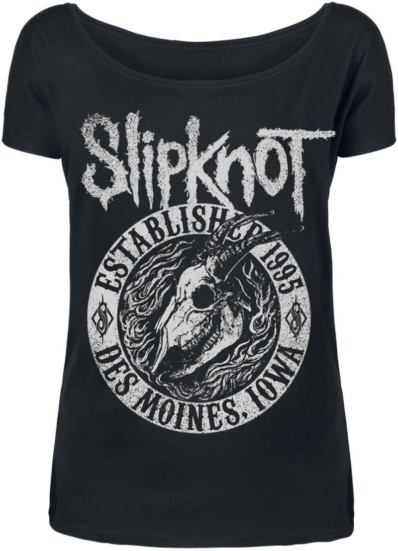 Slipknot T-Shirt - Flaming Goat - S bis XXL - für Damen - Größe XL - schwarz  - Lizenziertes Merchandise! von Slipknot