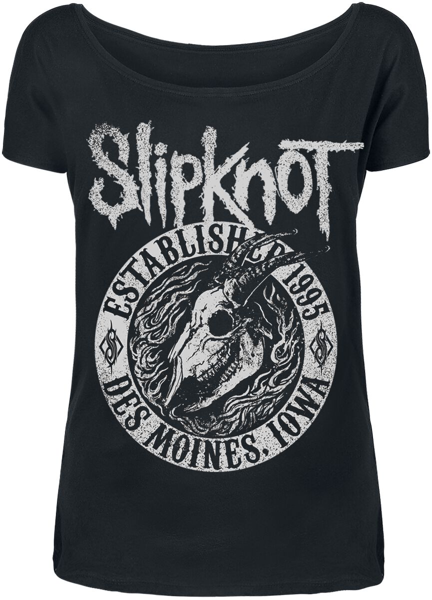 Slipknot T-Shirt - Flaming Goat - S bis 5XL - für Damen - Größe 3XL - schwarz  - Lizenziertes Merchandise! von Slipknot