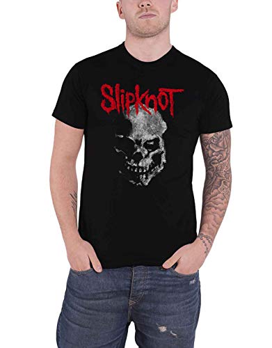 Slipknot T Shirt Gray Chapter Skull Band Logo Nue offiziell Herren Schwarz M von Slipknot