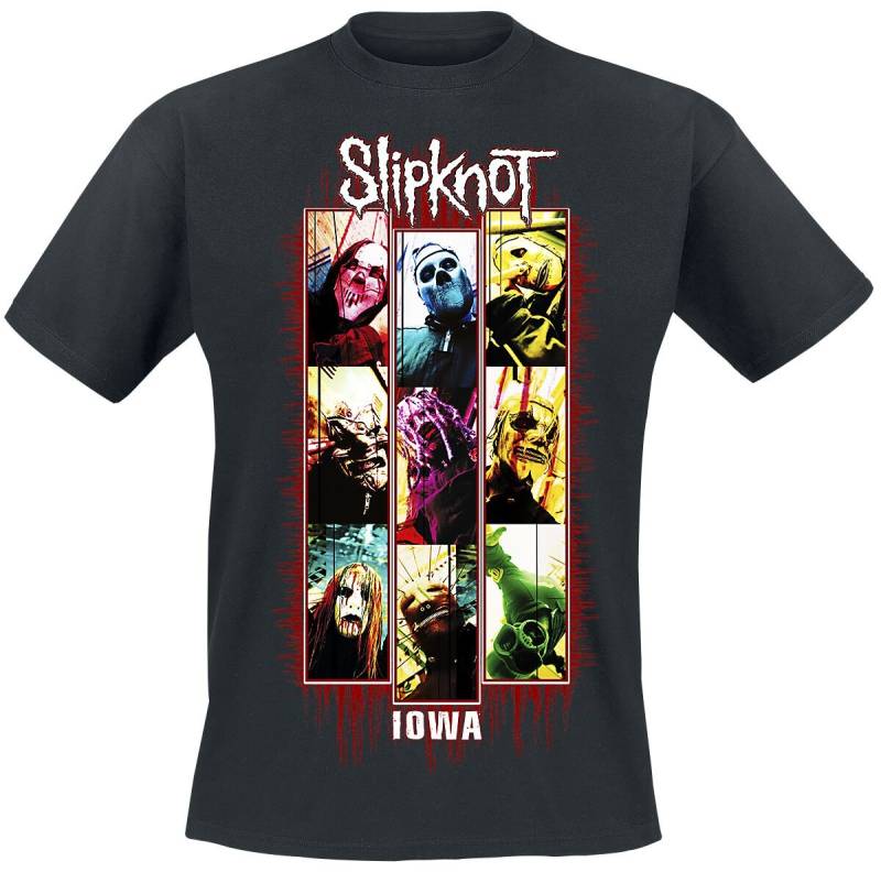 Slipknot T-Shirt - Iowa Band Splatter - S bis XXL - für Männer - Größe XXL - schwarz  - Lizenziertes Merchandise! von Slipknot
