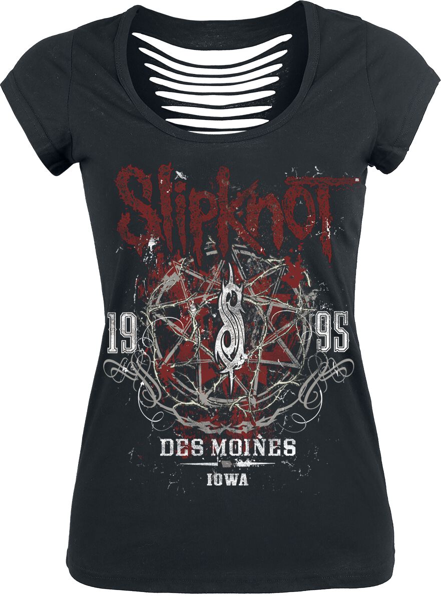 Slipknot T-Shirt - Iowa Star - XL - für Damen - Größe XL - schwarz  - Lizenziertes Merchandise! von Slipknot